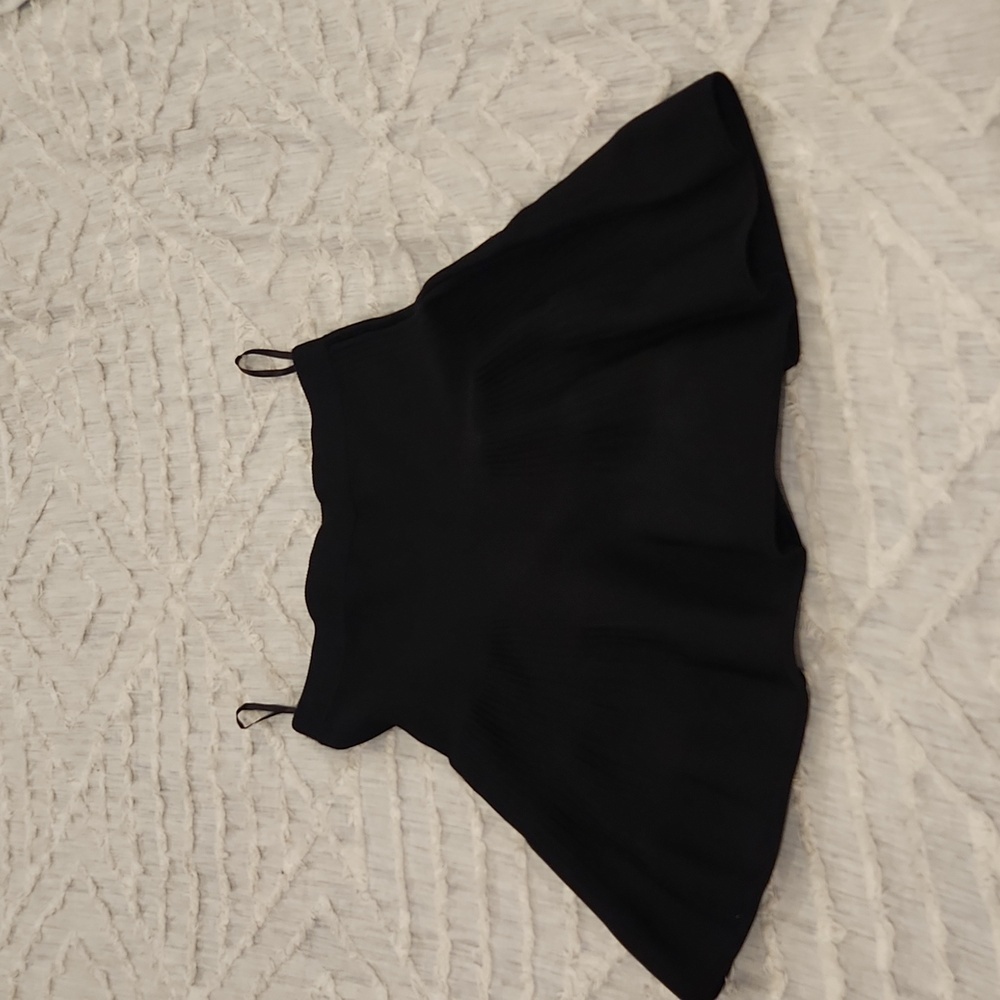 INTERMIX Black Ruffled Skater Mini Skirt Size S! - Picture 5 of 7